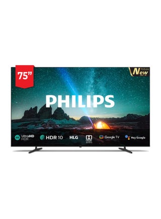 75 Inch 4k Uhd Google TV With Dolby Vision & Other Premium Features 75PUT7390/56 black - view 1