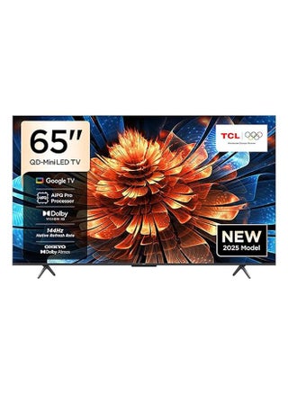 TCL Television 65 Inch Smart TV 4K QD-Mini LED Colorful Quantum Crystal HDR 10+ Gaming Google TV, 144Hz Native Refresh Rate, ONKYO 2.1 Hi-Fi, Dolby Atmos, AI Mode, 65Q6C (2025 Model) 65Q6C black - view 1