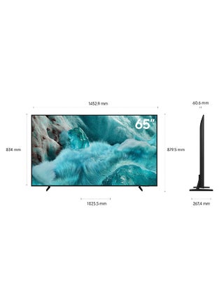 65 Inch QLED TV, Q7F, 4K, Q4 AI Processor, 100% Color Volume with Quantum Dot,  Knox Security, Endless Free Content,  Vision AI Smart TV, QA65Q7FAAUXZN (2025 - UAE Version) QA65Q7FAAUXZN BLACK - view 3