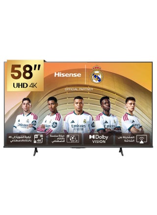 Hisense 58 inch Smart TV UHD 4K E6Q-Dolby Vision,AI 4K Upscaler,Gaming in Dolby,Smooth Motion with MEMC,AI Sports Mode,Voice Control,Share to TV,Youtube,Netflix,Disney+,Shahid  58E6Q (2025 UAE Version) 58E6Q black - view 1