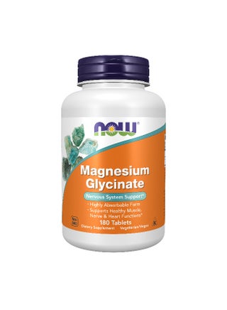 Now Foods Magnesium Glycinate 100mg Highly Absorbable Form 180 Tablets - view 1