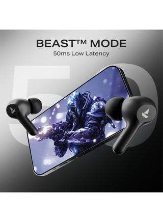 Airdopes 71 Tws Earbuds With 40 Hours Playtime, Dual Mics With Enxtm, Asap Charge, Iwp, Beast Mode With 50 Ms Low Latency, Ipx4 & Pocketable Id Active Black - view 5