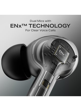 Airdopes 71 Tws Earbuds With 40 Hours Playtime, Dual Mics With Enxtm, Asap Charge, Iwp, Beast Mode With 50 Ms Low Latency, Ipx4 & Pocketable Id Active Black - view 4